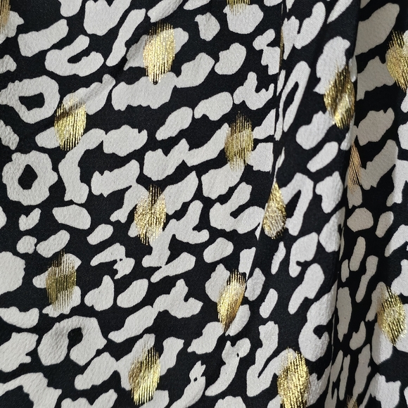 MAC DUGGAL PUFF SLEEVE LEOPARD PRINT MINI DRESS Size 2 - Picture 6 of 8